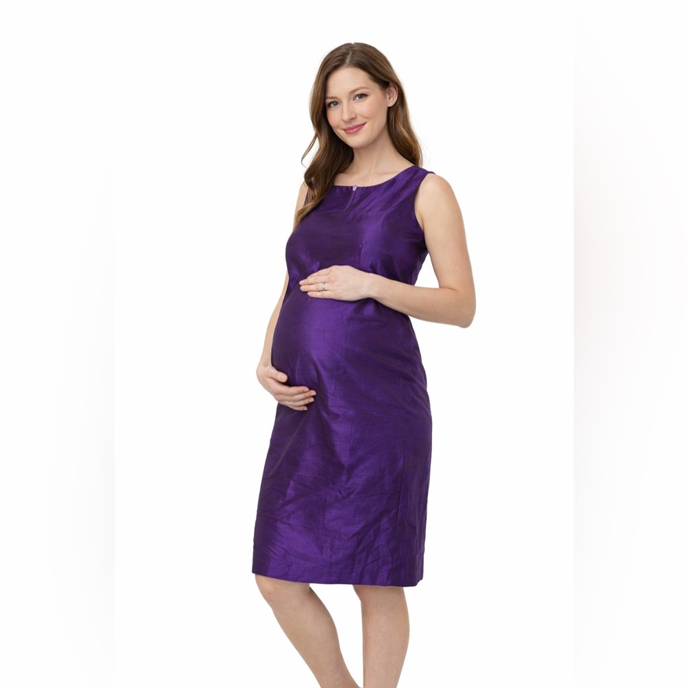 New Mimi Maternity Silk Dress Vintage